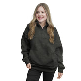 Half Zip Sweatshirts - Charcoal