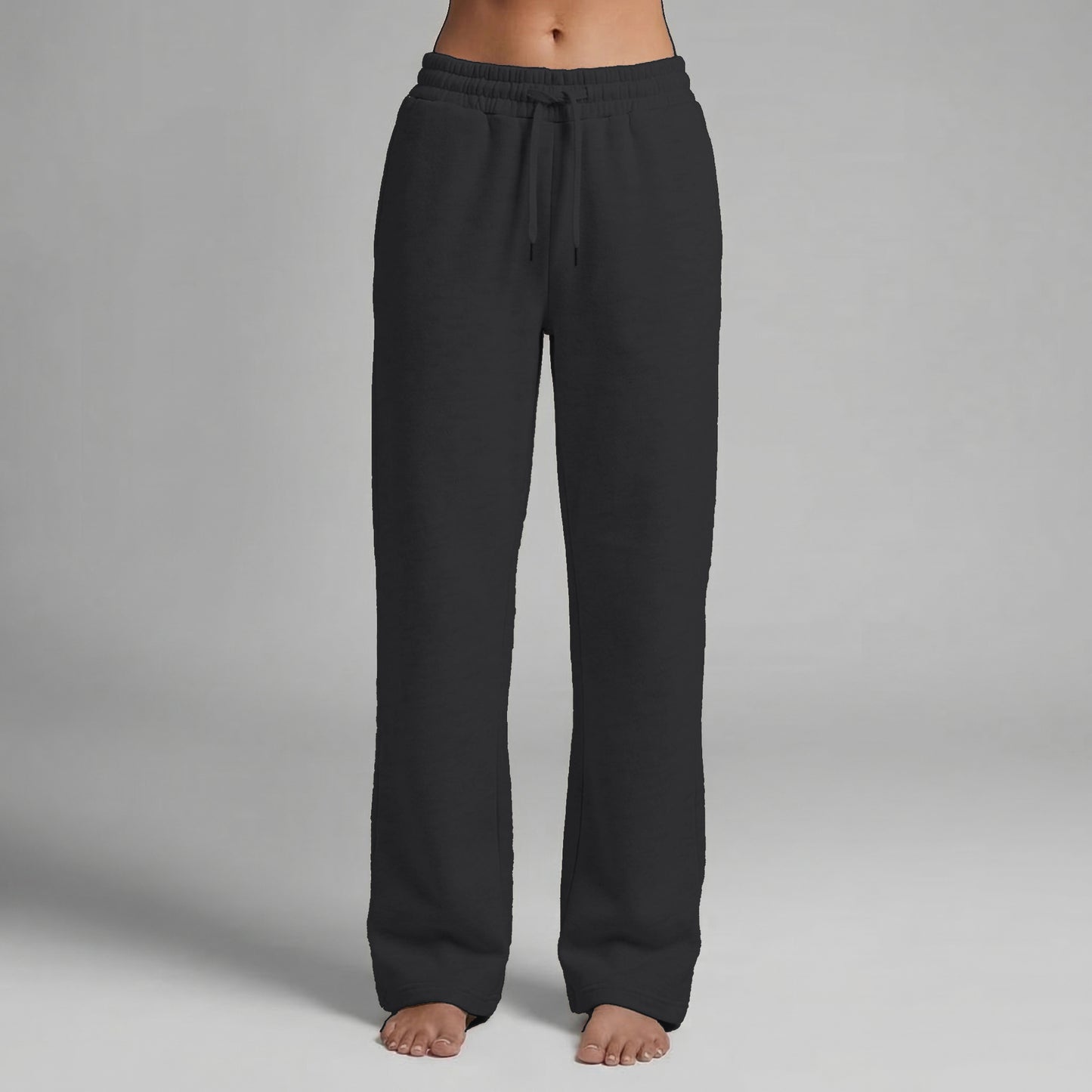 Sweatpant Open Bottom- Bleached Grey