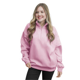 Quarter Zip SweatShirts - Pink