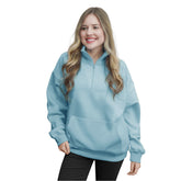 Half Zip Sweatshirts - Sky Blue