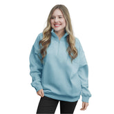Quarter Zip SweatShirts - Sky Blue