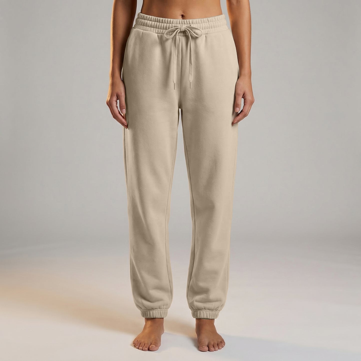Sweatpant Elastic Bottom- Heather Grey