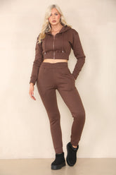 Two piece outfits Sweatsuit - Chocolate