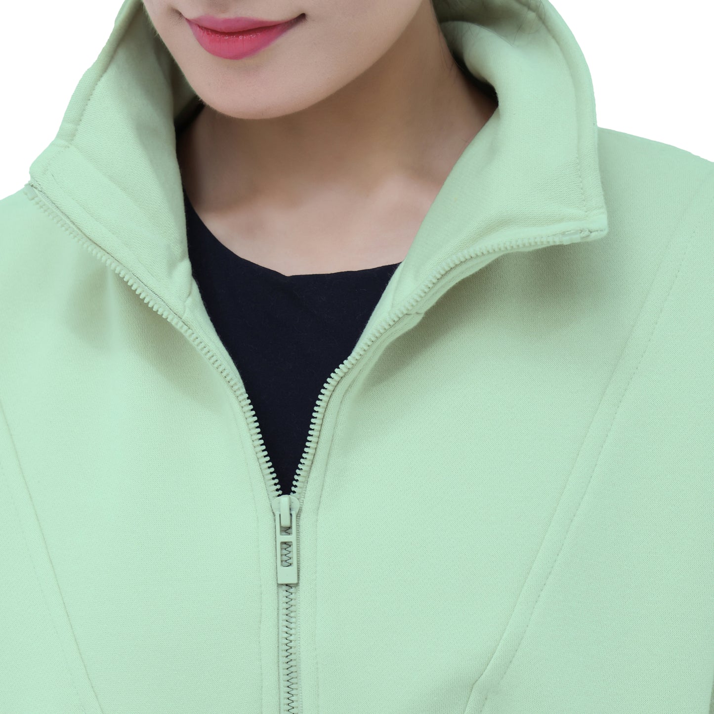 Half Zip Sweatshirts - Oatmeal