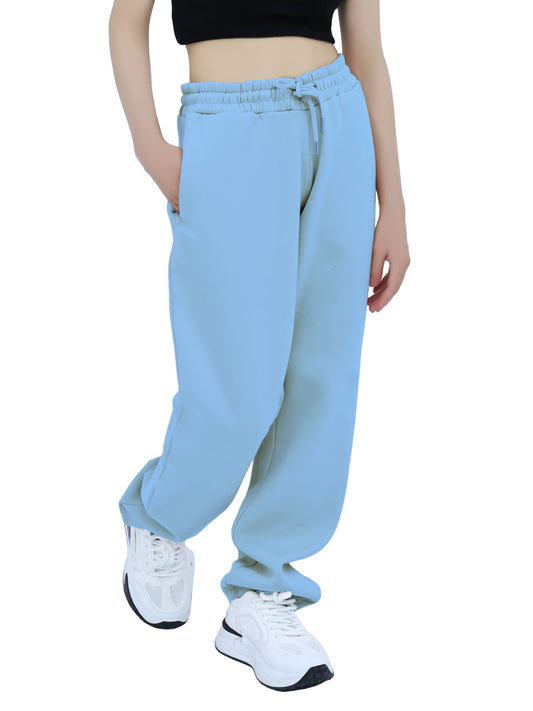 Sweatpants - Open Bottom Sky Blue