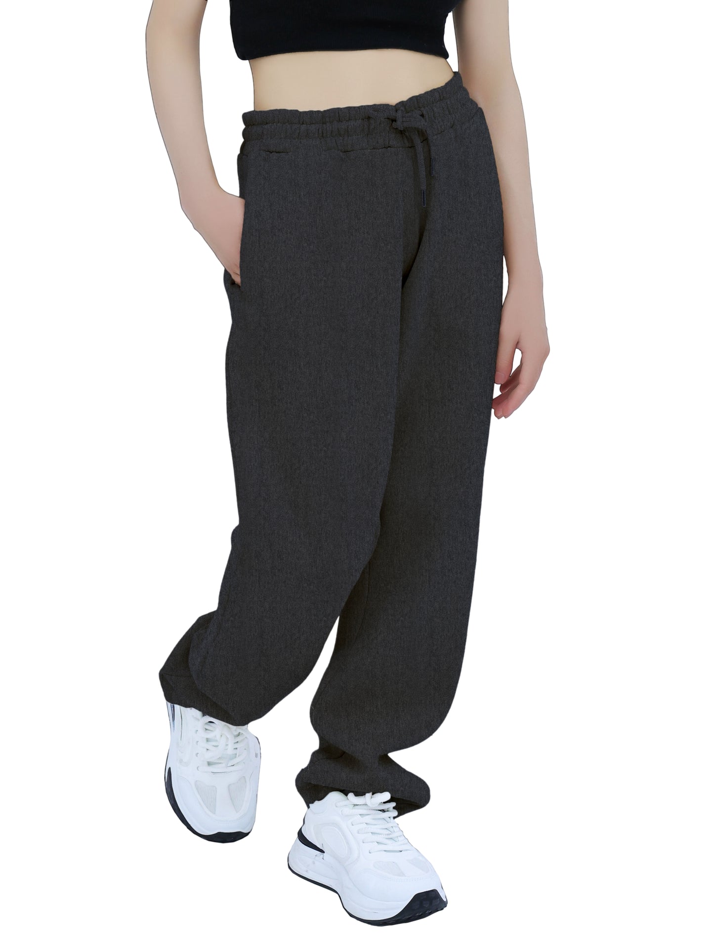 Sweatpants - Open Bottom Slate Grey