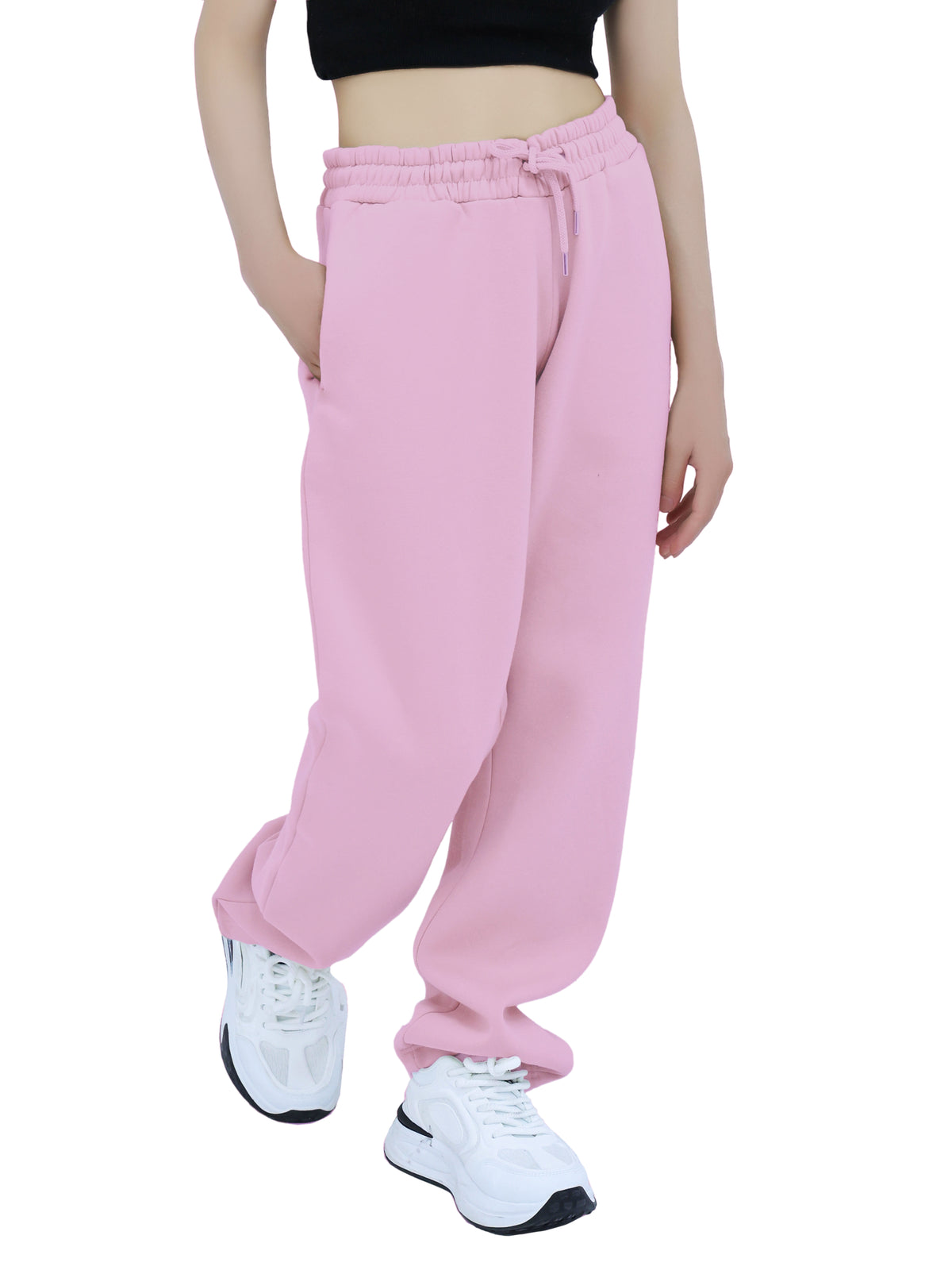 Sweatpants - Open Bottom Pink