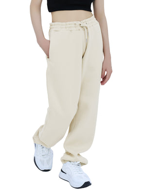 Sweatpants - Open Bottom Cream