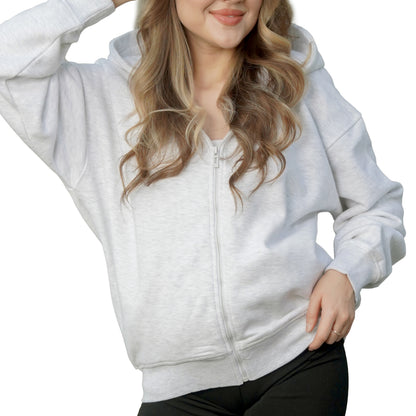 Zip Up Hoodie - Black.