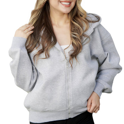 Zip Up Hoodie - Black.