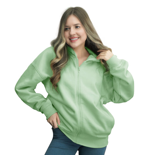 Zip Up Hoodie - Mint