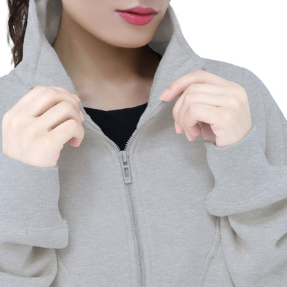 Half Zip Sweatshirts - Oatmeal
