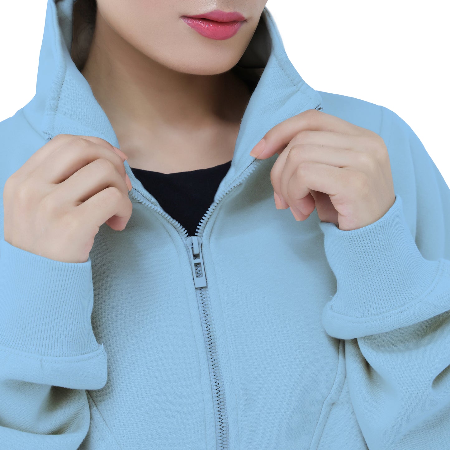 Half Zip Sweatshirts - Oatmeal