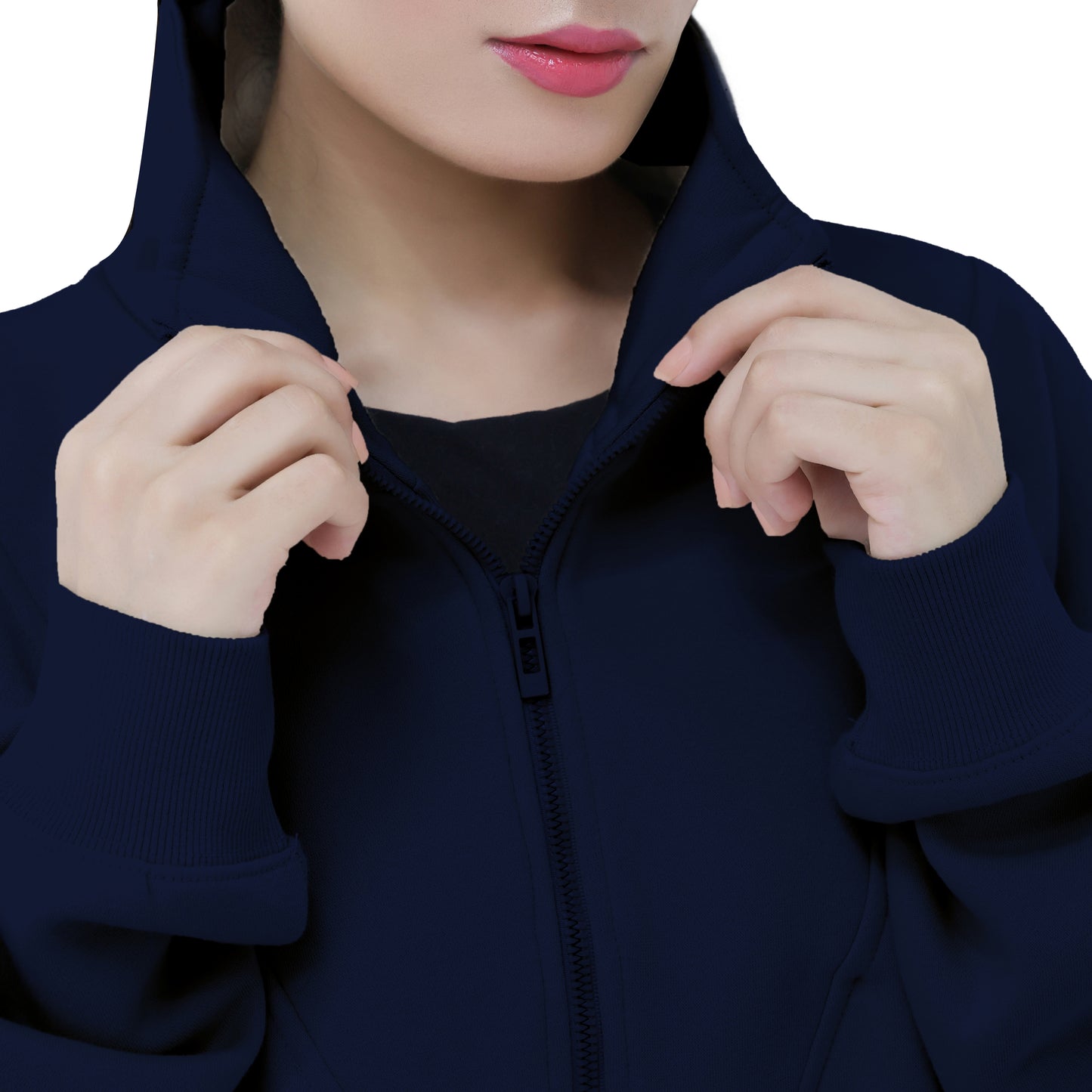 Half Zip Sweatshirts - Oatmeal