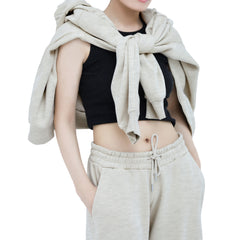 Sweatpants - Elastic Bottom Bleached Grey
