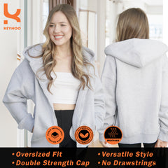 Zip Up Hoodie - Charcoal