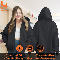 Zip Up Hoodie - Charcoal