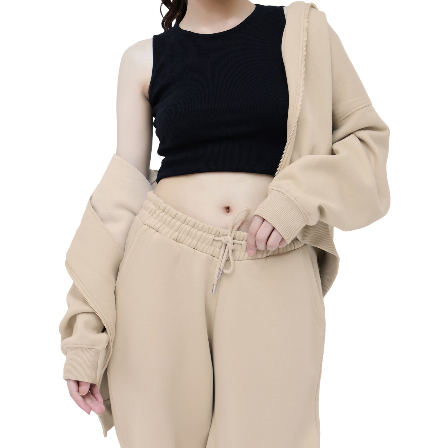 Sweatpants - Open Bottom Stone