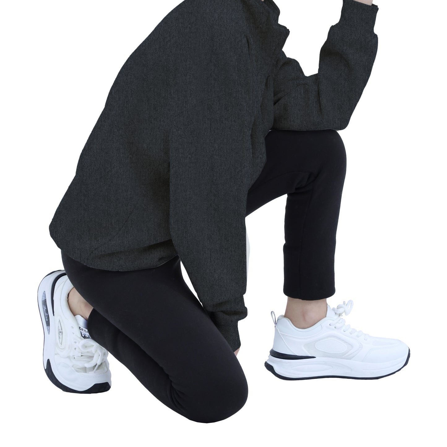 Half Zip Sweatshirts - Oatmeal