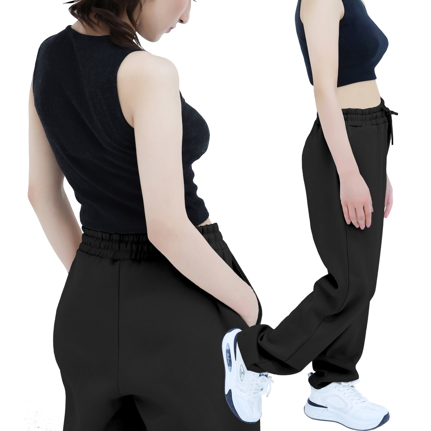 Sweatpants - Open Bottom Slate Grey