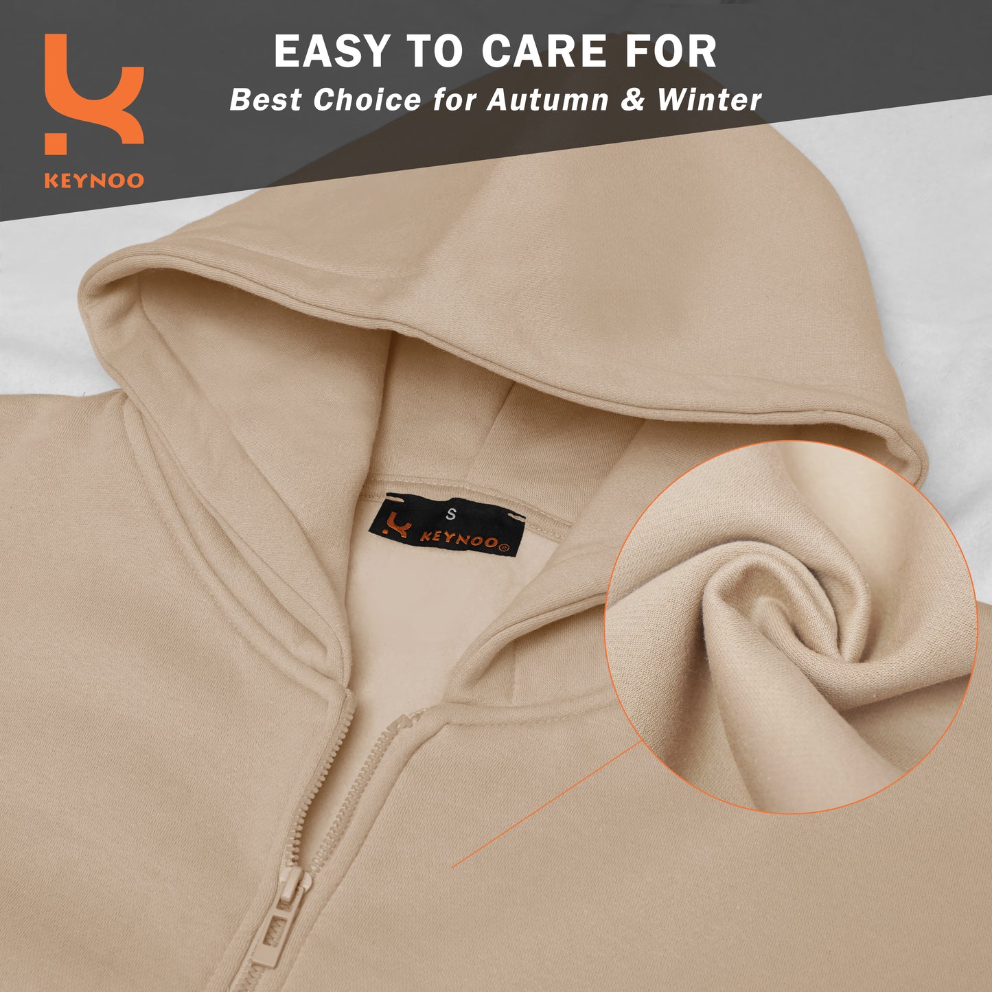 Zip Up Hoodie - Black.