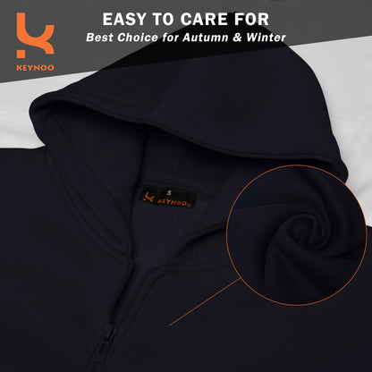 Zip Up Hoodie - Black.