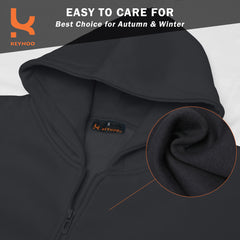 Zip Up Hoodie - Charcoal