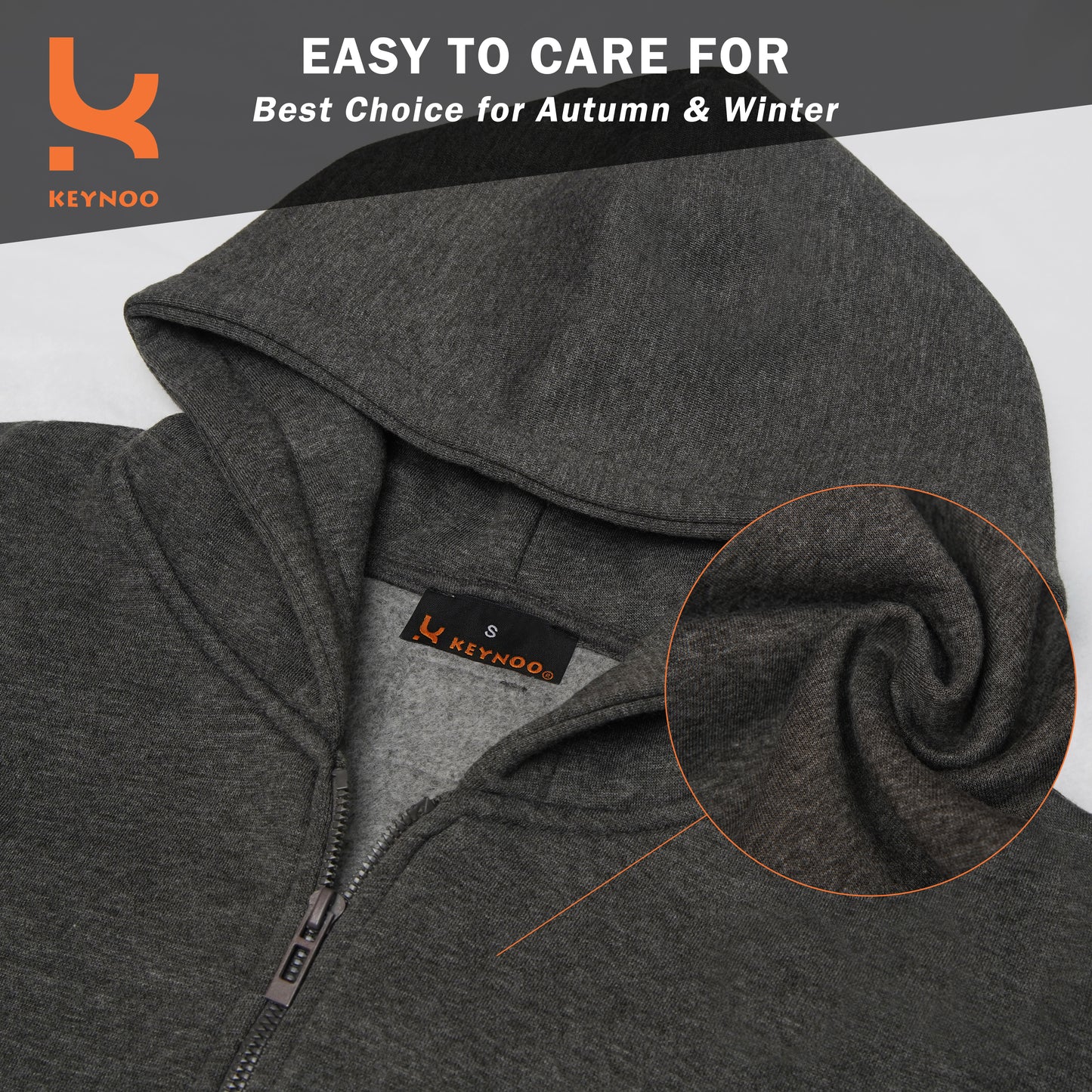 Zip Up Hoodie - Black.