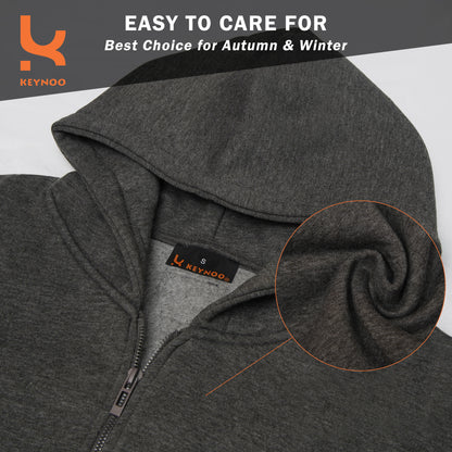 Zip Up Hoodie - Black.
