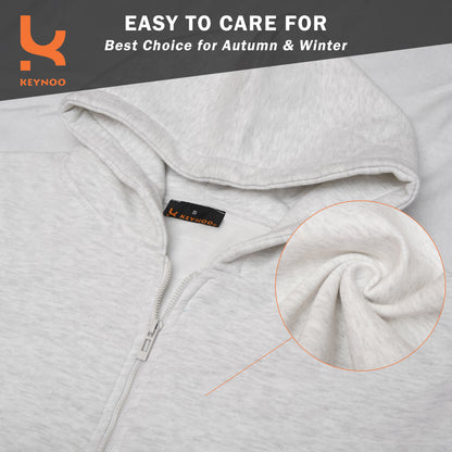 Zip Up Hoodie - Black.