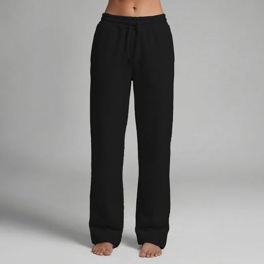 Sweatpant Open Bottom- Black