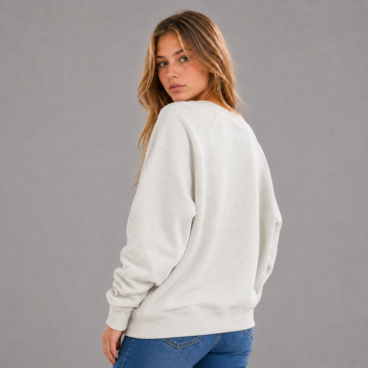 Crewneck Sweatshirt - Bleached Gray