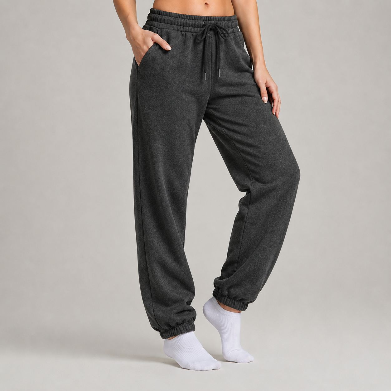 Sweatpant Elastic Bottom - Charcoal