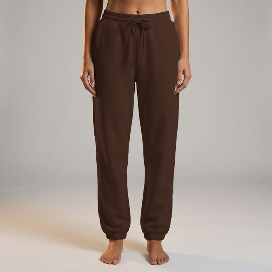Sweatpant Elastic Bottom- Chocolate