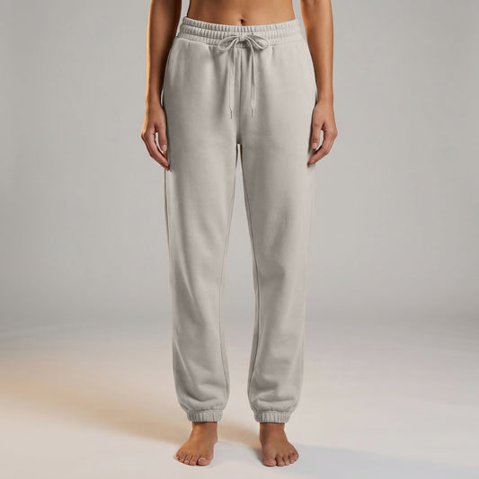 Sweatpant Elastic Bottom- Cream