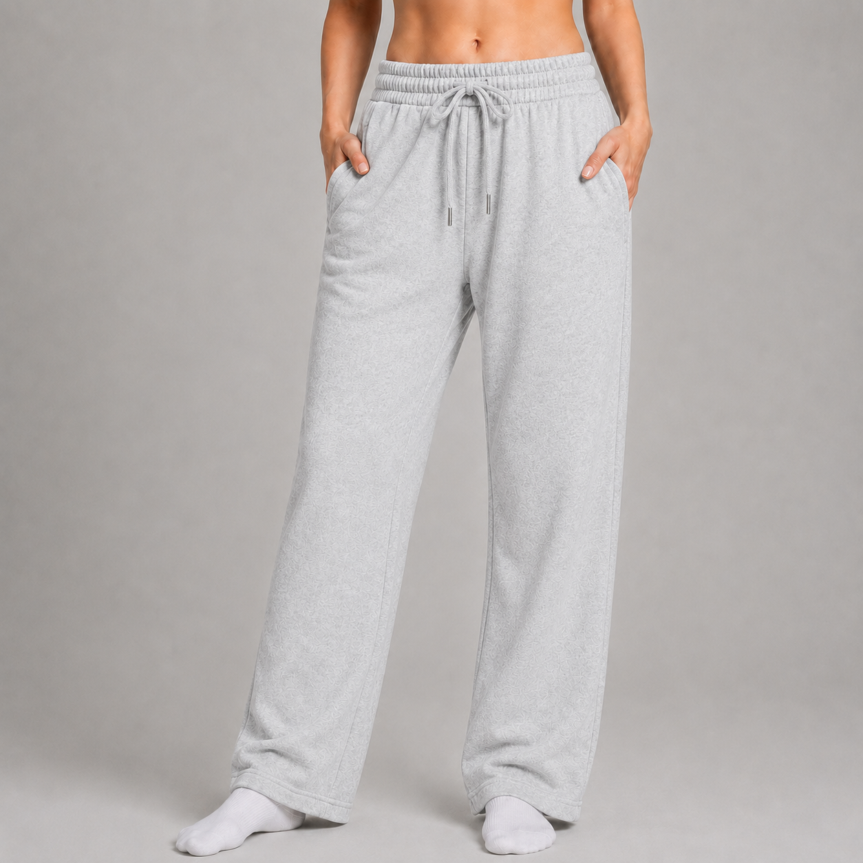 Sweatpant Open Bottom - Heather Grey