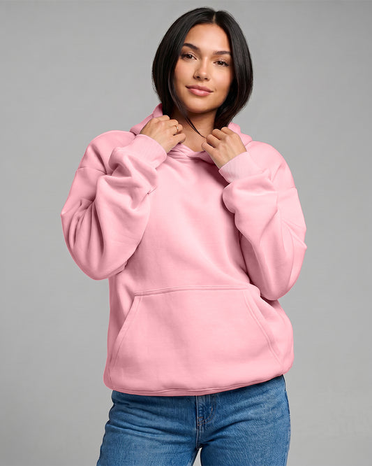 KEYNOO Oversized Pullover Hoodie – Pink