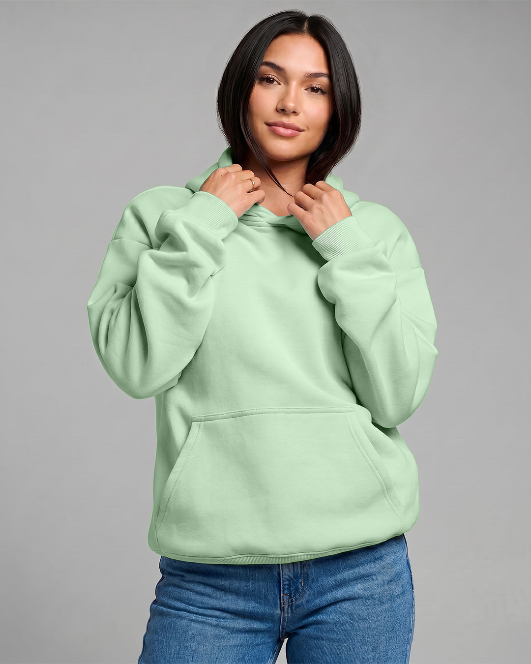 KEYNOO Oversized Pullover Hoodie – Mint