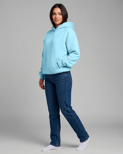 KEYNOO Oversized Pullover Hoodie – Sky Blue