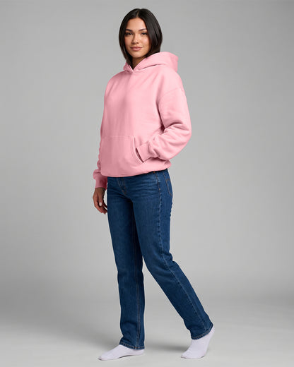 KEYNOO Oversized Pullover Hoodie – Pink