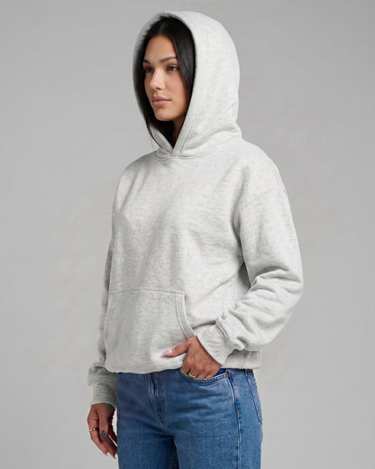KEYNOO Oversized Pullover Hoodie – Bleached Grey