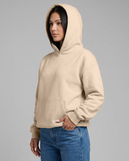 KEYNOO Oversized Pullover Hoodie – Oatmeal