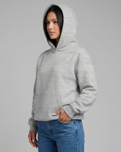 KEYNOO Oversized Pullover Hoodie – Heather Grey