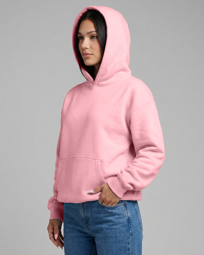 KEYNOO Oversized Pullover Hoodie – Pink