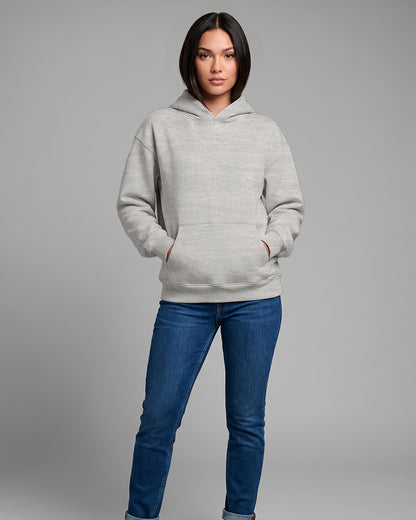 KEYNOO Oversized Pullover Hoodie – Heather Grey