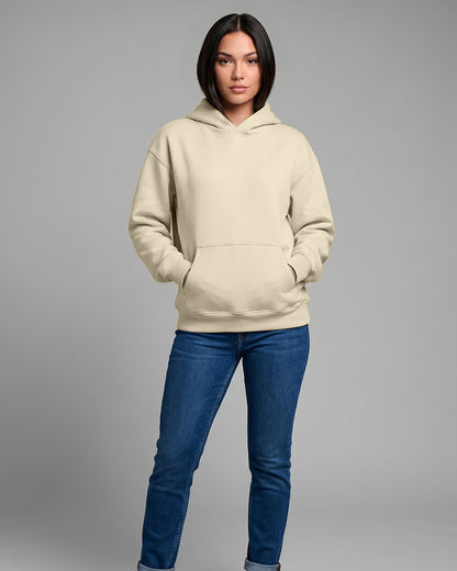 KEYNOO Oversized Pullover Hoodie – Cream