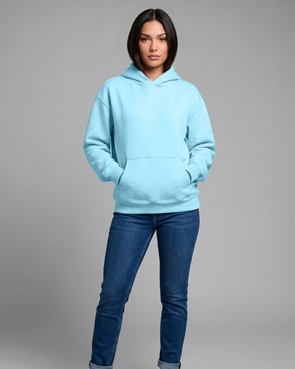 KEYNOO Oversized Pullover Hoodie – Sky Blue