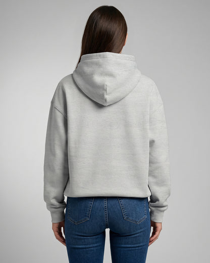 KEYNOO Oversized Pullover Hoodie – Bleached Grey