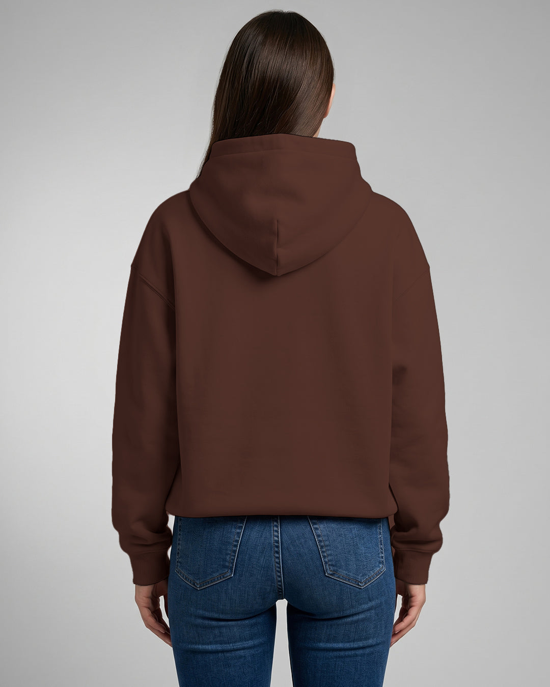 KEYNOO Oversized Pullover Hoodie – Chocolate