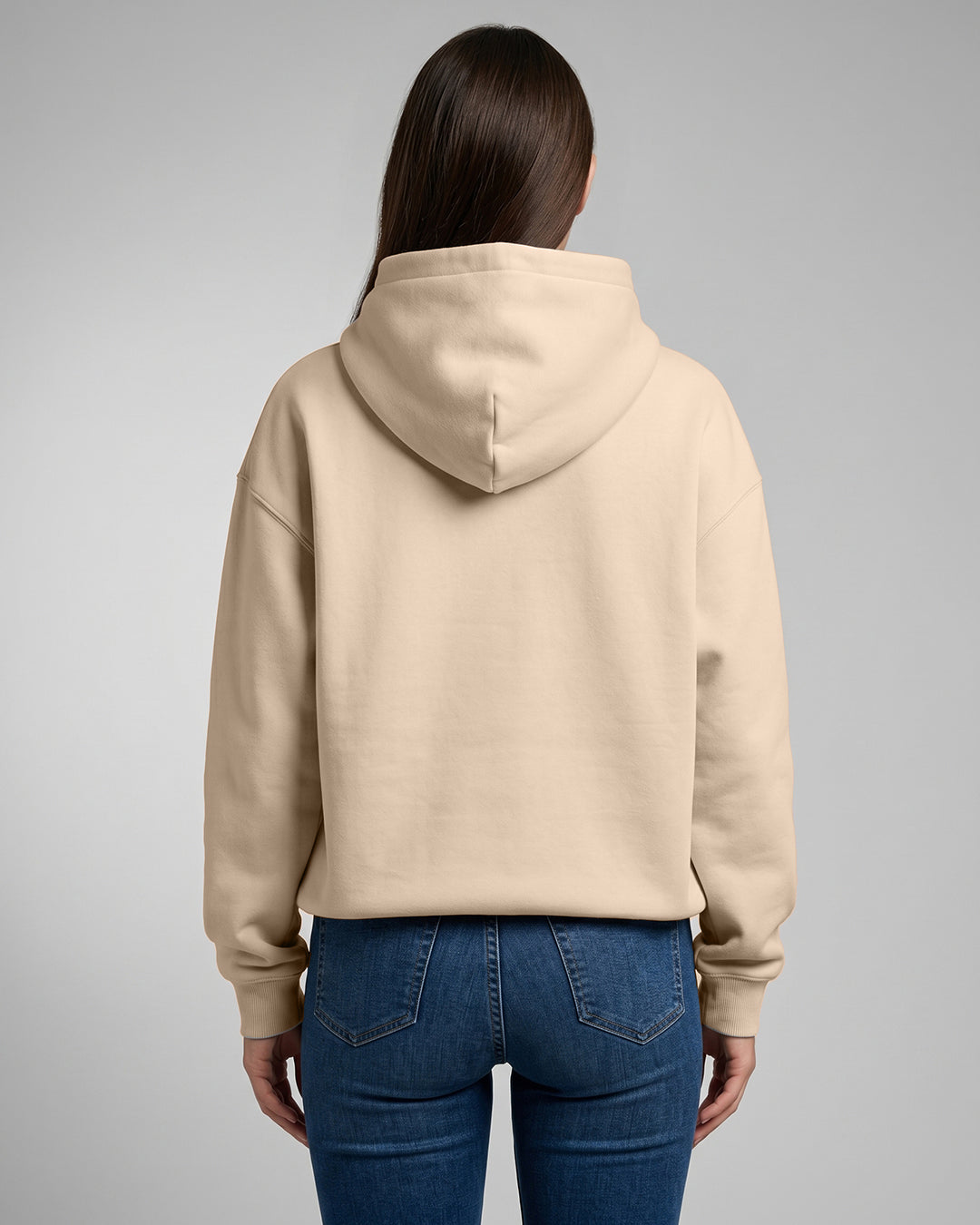 KEYNOO Oversized Pullover Hoodie – Oatmeal